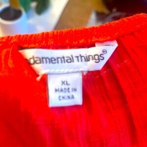 Xl fundamental things summer top